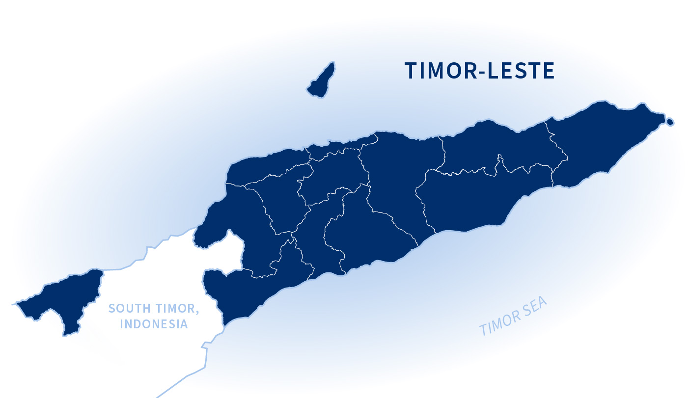 Map of Timor-Leste