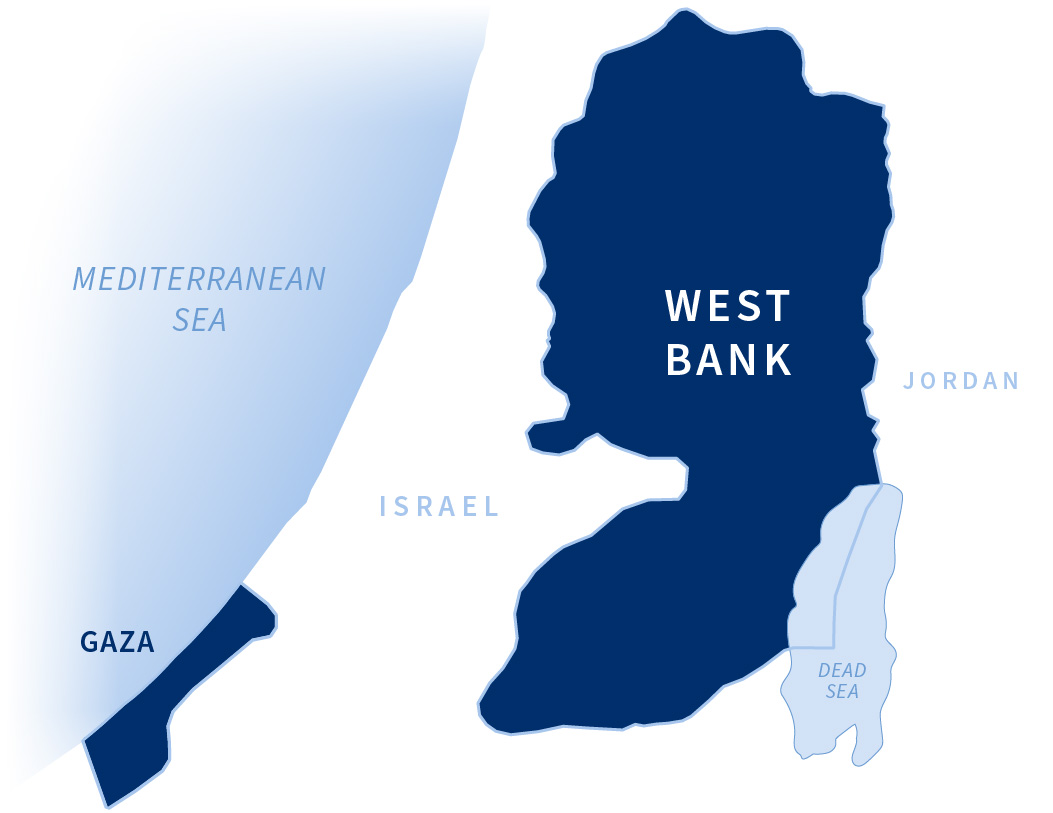 Map of West-Bank